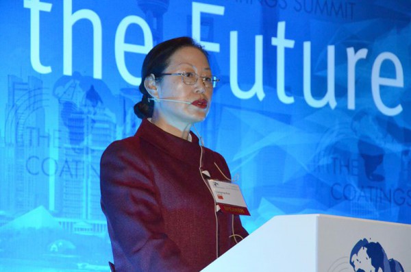 中國涂料工業(yè)協(xié)會會長孫蓮英女士